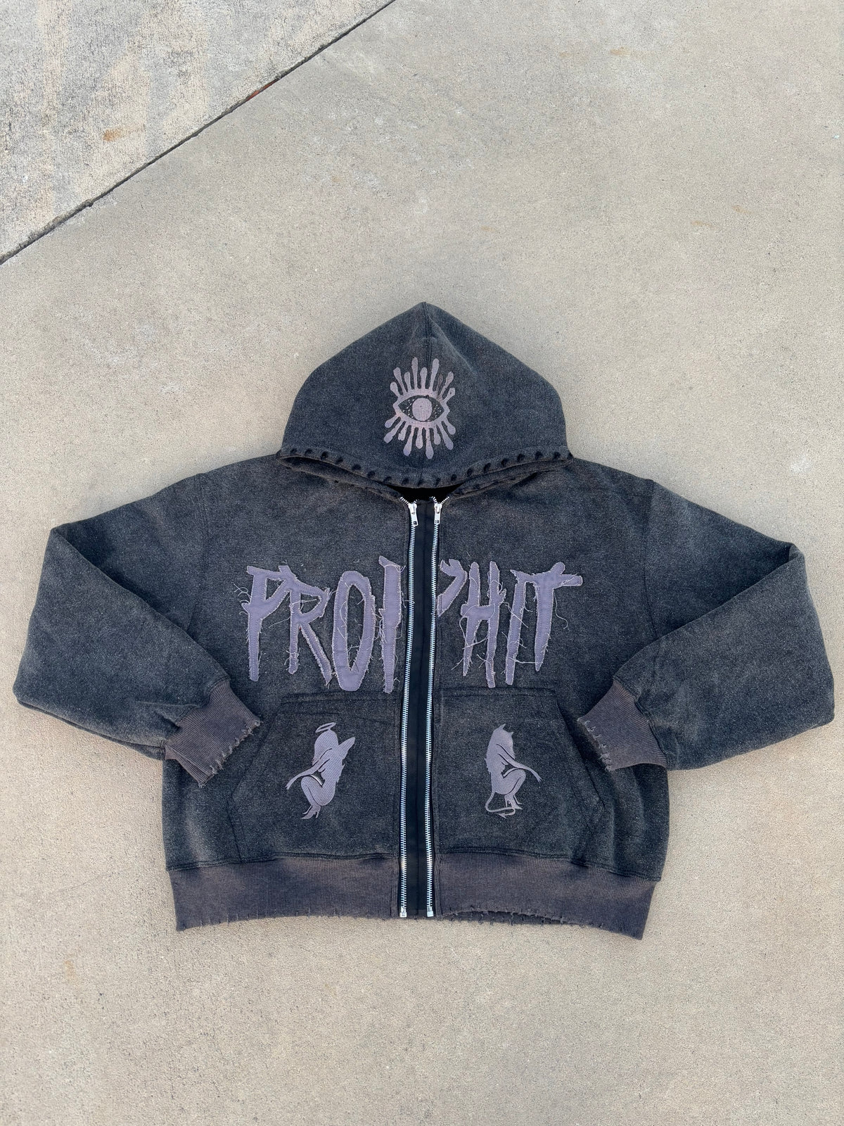 “Charcoal” Prophit Zip-Up Jacket