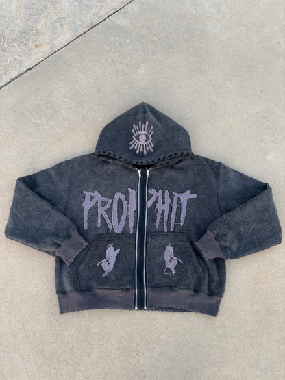 “Charcoal” Prophit Zip-Up Jacket