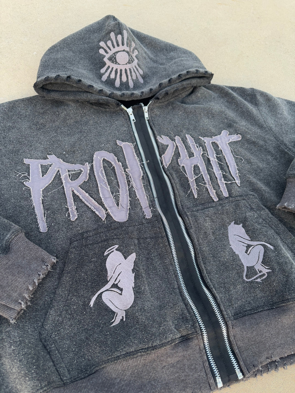 “Charcoal” Prophit Zip-Up Jacket